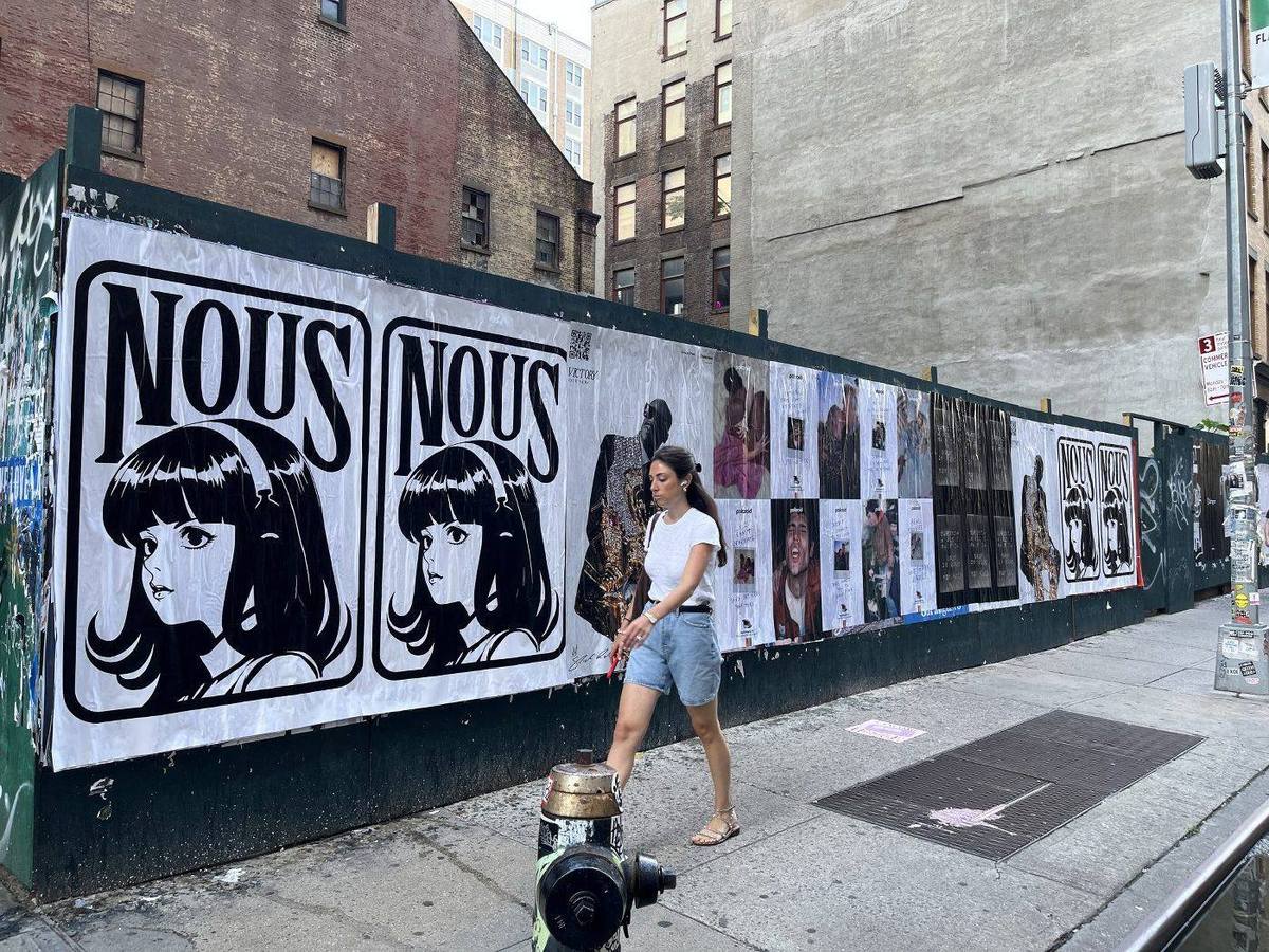 Street poster campaign at 114 W 24th St & 6th