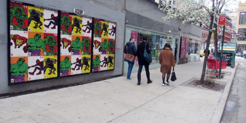 Street poster campaign at 16840 – 333 Lafayette St (Mulberry St bt Bleecker St & Houston St)