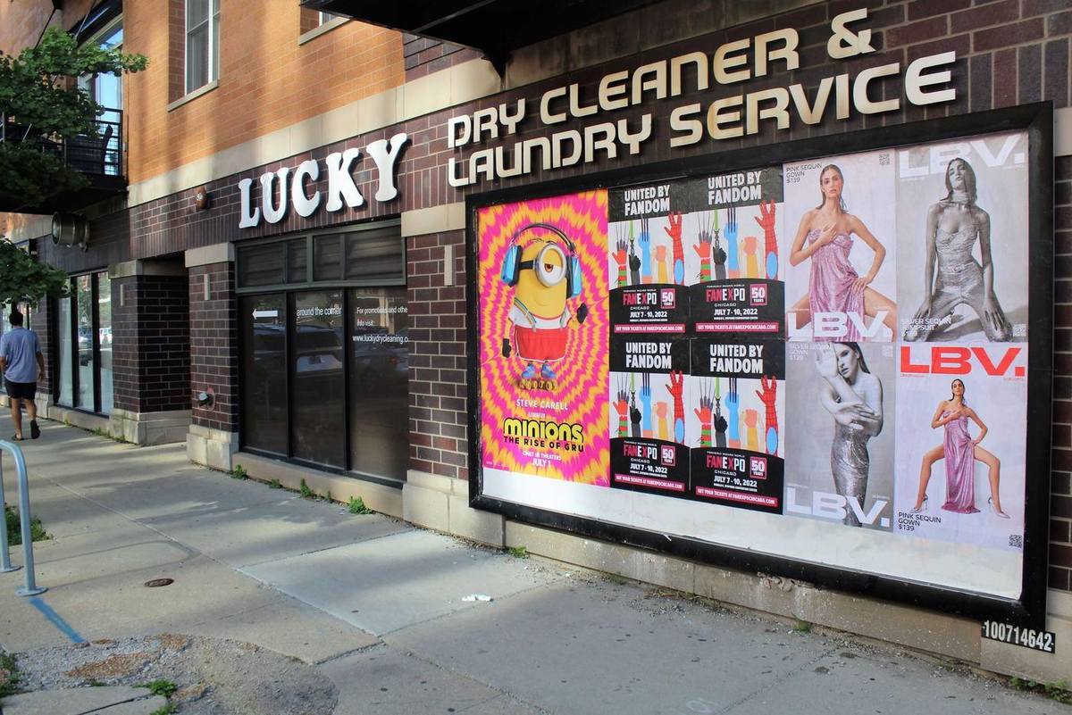 Street poster campaign at 3259 N Asland